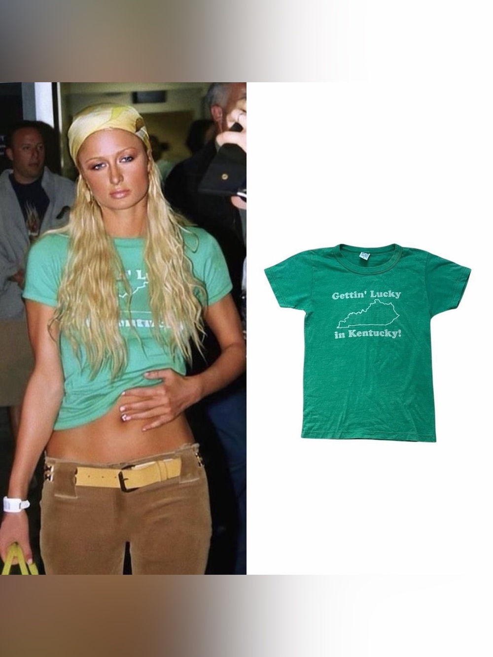 Gettin Lucky In Kentucky T-Shirt As Seen On Paris Hilton And Avril Lavigne
